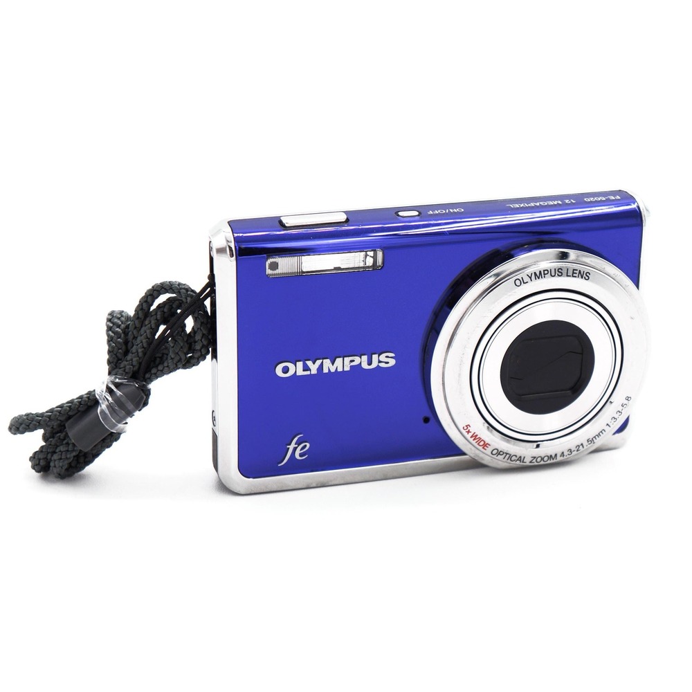 Vtg Olympus FE-5020 12MP Purple Digital Camera Digi Point Shoot Tested‎ Y2k